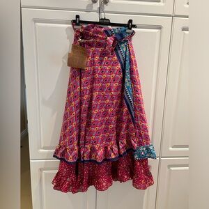 Wrap Maxi Wrap Around Skirt One Size New With Tags